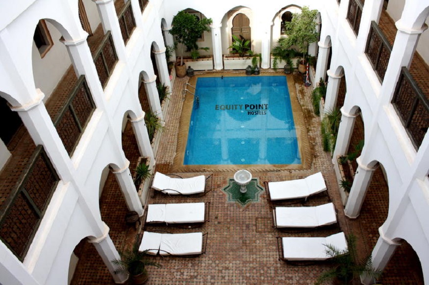 best hostels in Marrakech, Equity Point pool