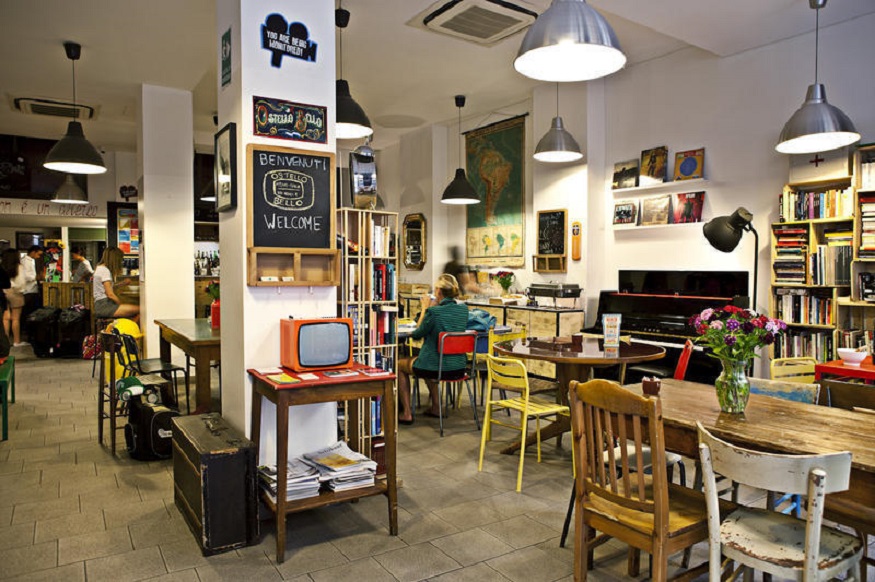 best hostels in milan, ostello bello common area