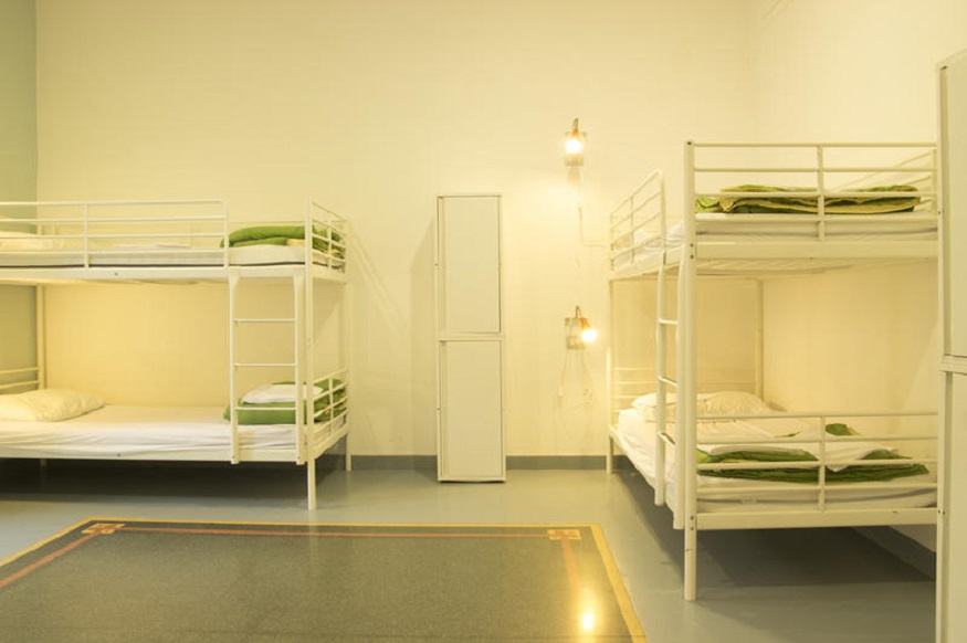 best hostels in naples, bunk beds in a dorm room at La Controra Hostel Naples