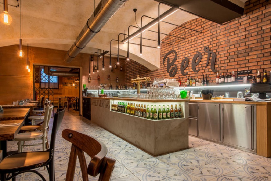 best party hostels in prague, bar at MeetMe23