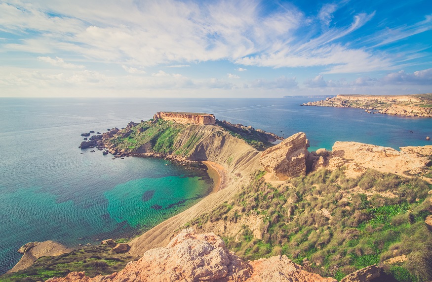 where to stay in malta - view of land by the sea