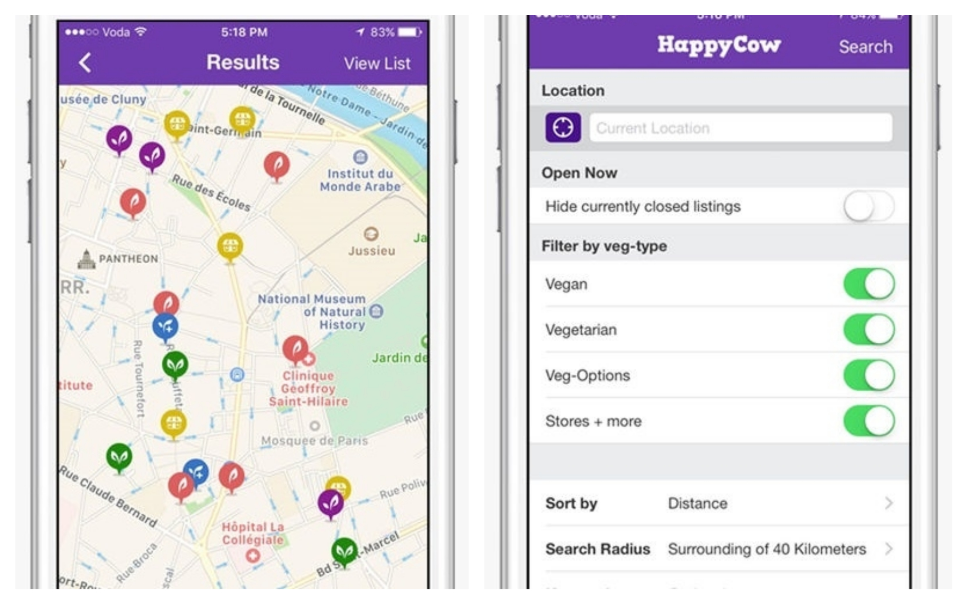 Best Travel Apps - Happy Cow