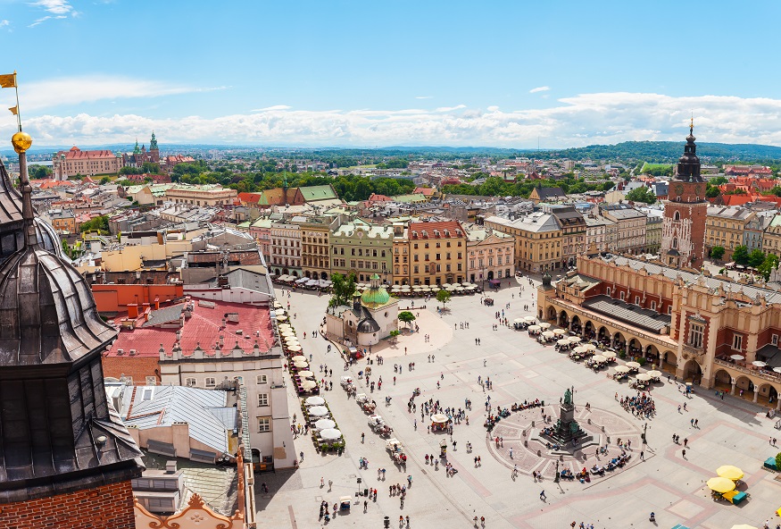 backpacking europe - Old Town Centre - Krakow, Poland