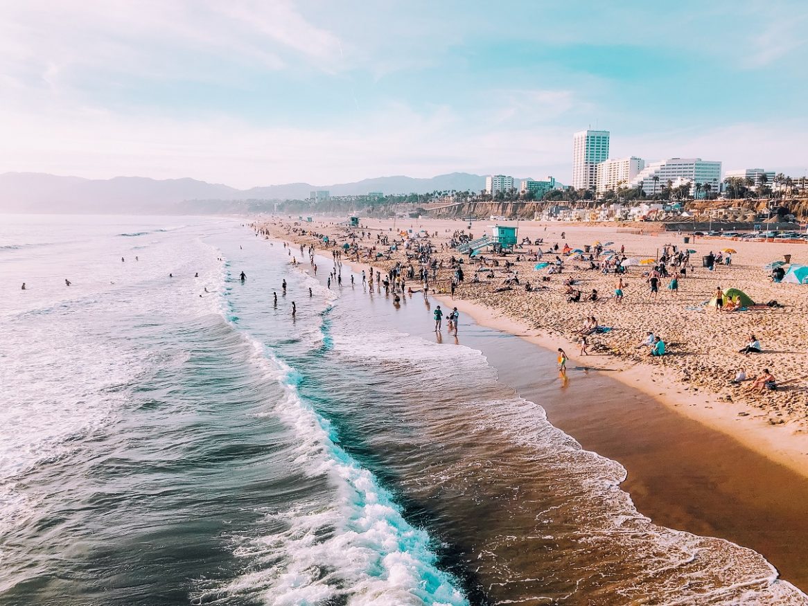 backpacking USA - beach santa monica