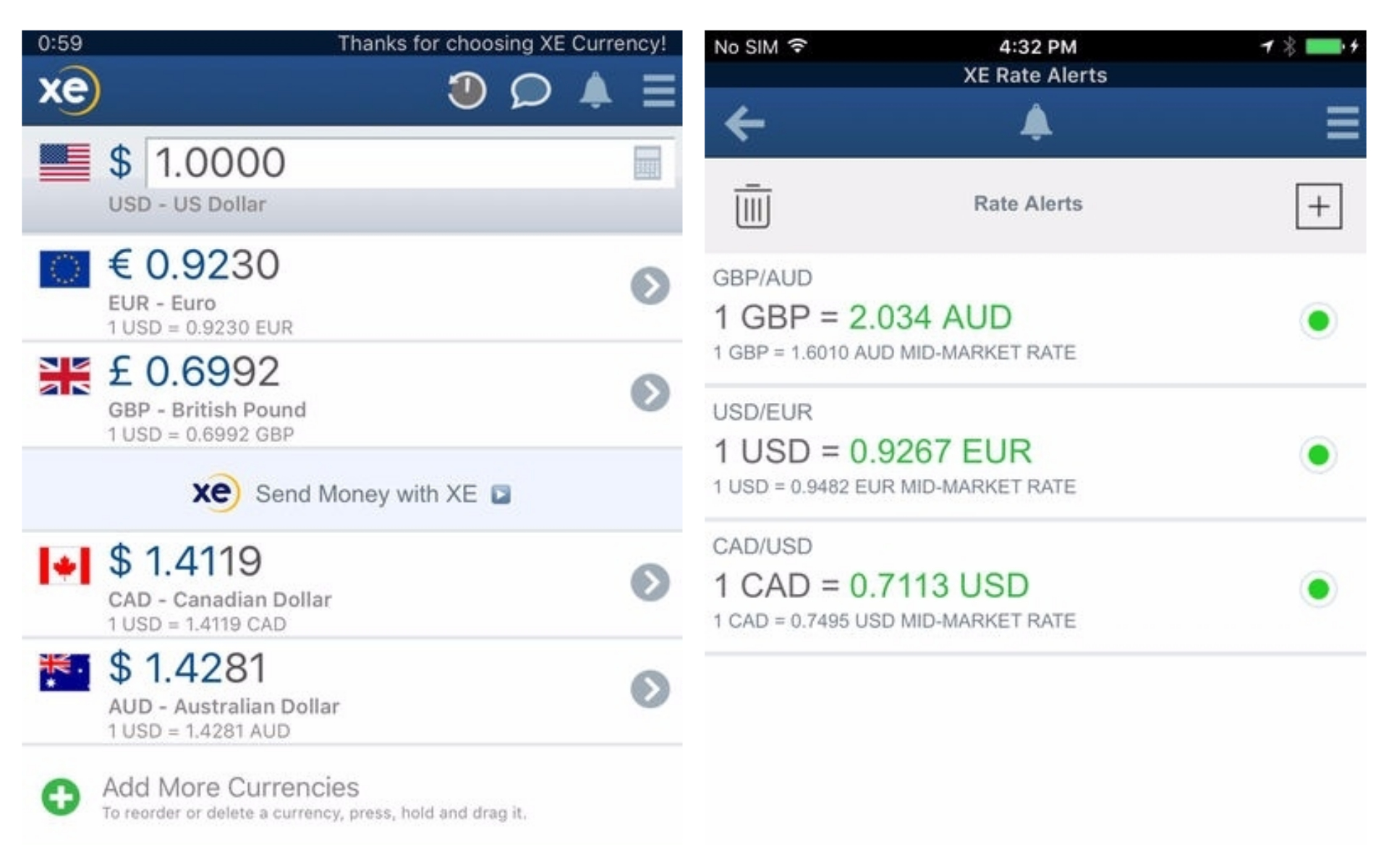 Best Travel Apps - XE Currency