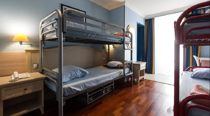 best hostels in nice, dorm room at Antares Hostel