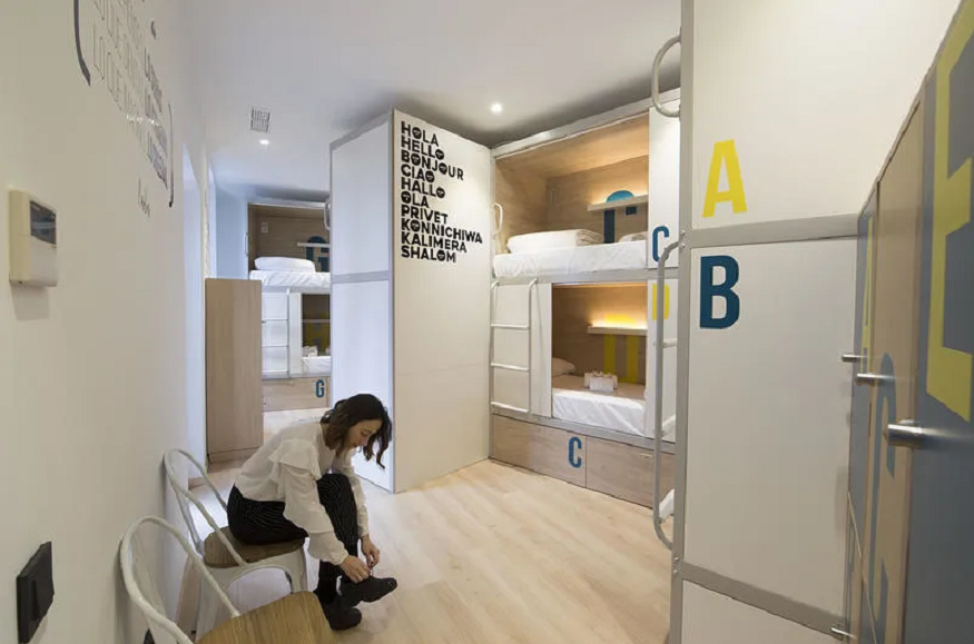 best hostels in seville, dorm room at For You Hostel Sevilla