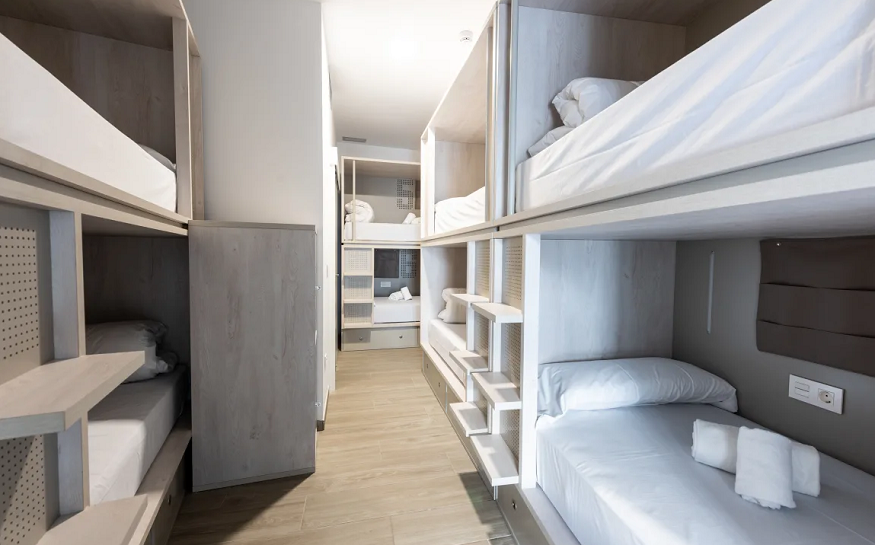 best hostels in seville, dorm room at Koisi Hostel Sevilla